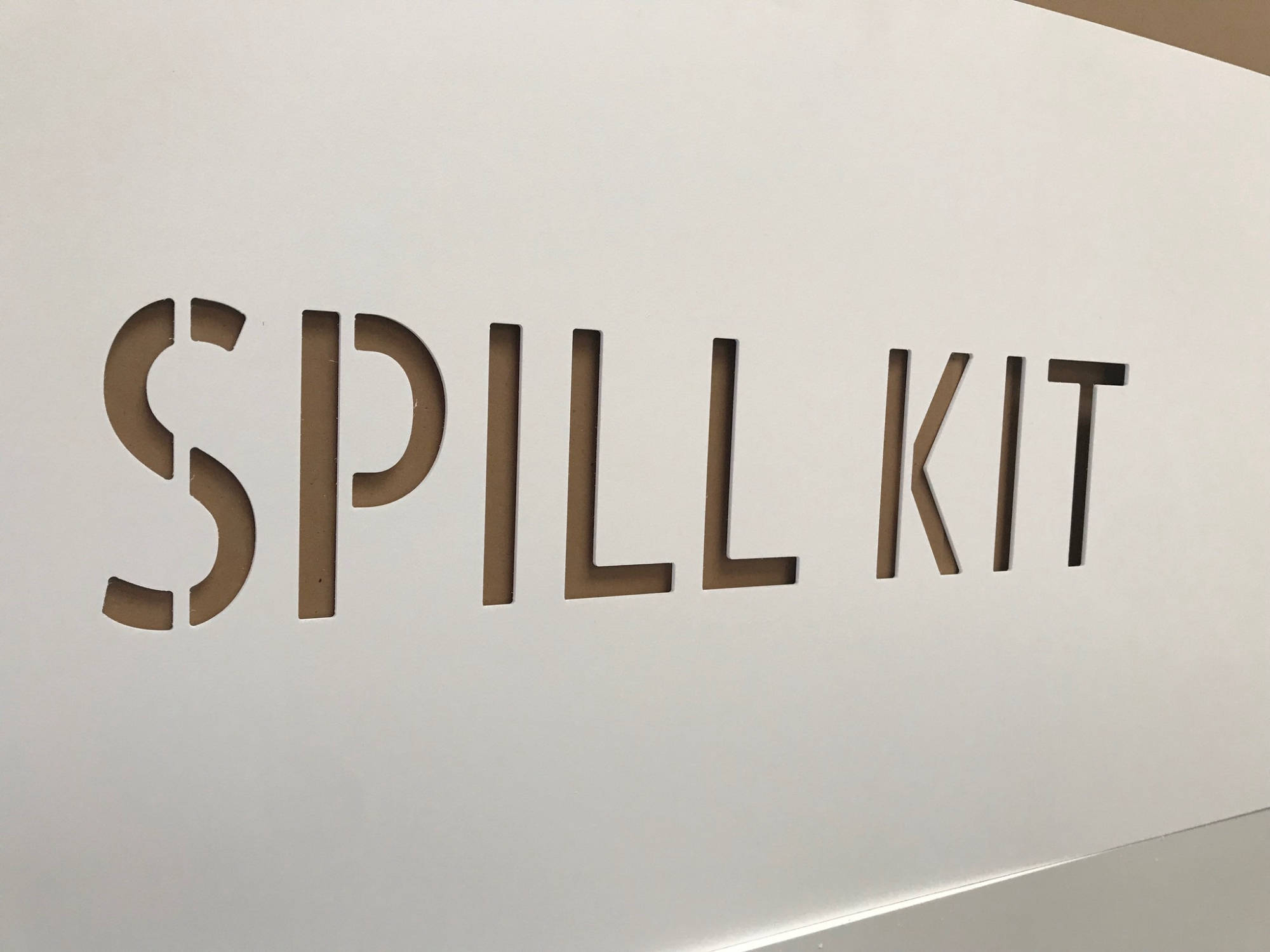 laser cut signage