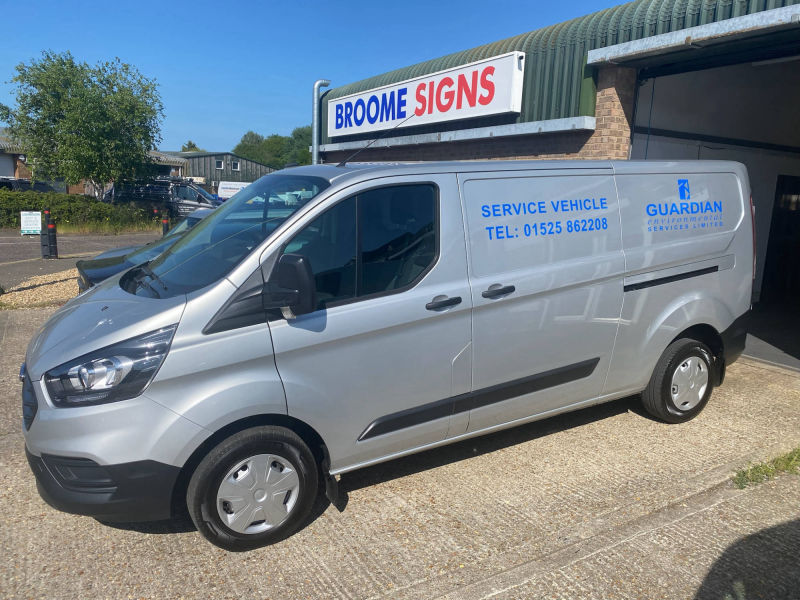 sign written van