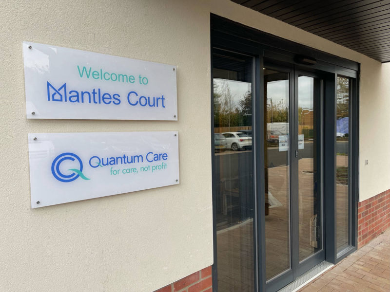carehome exterior signage