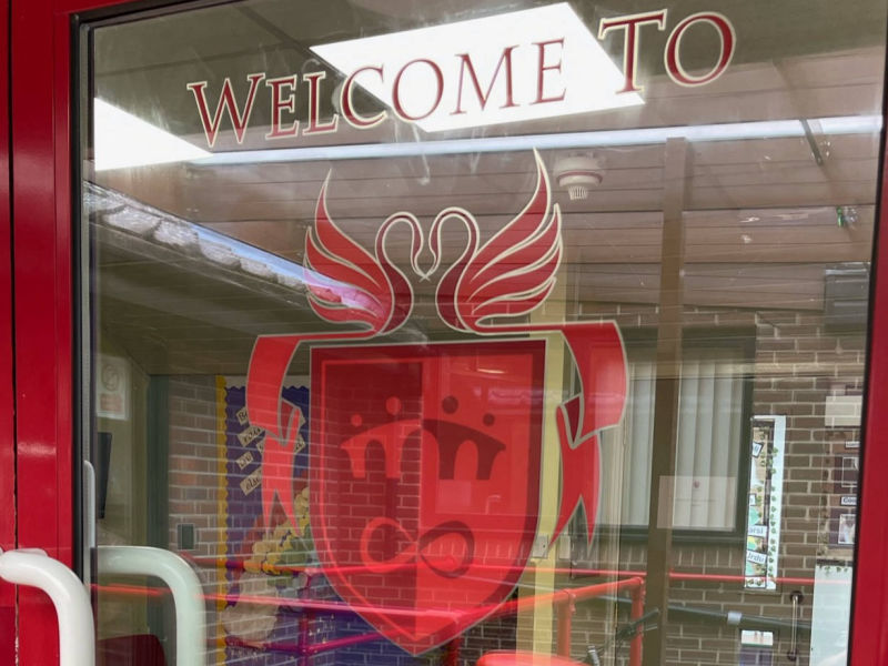 school window graphics